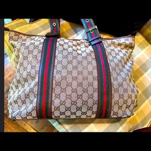 Authentic Gucci medium buckle tote